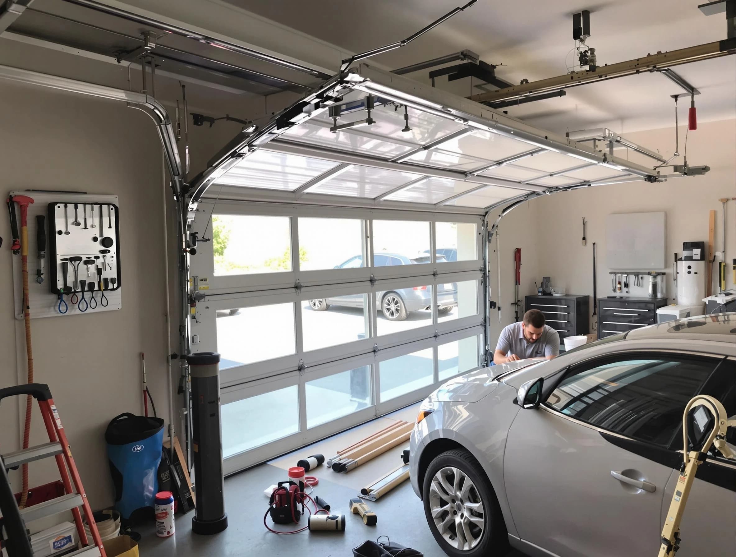 Garage door noise reduction service by Methuen Town Garage Door Repair in Methuen Town