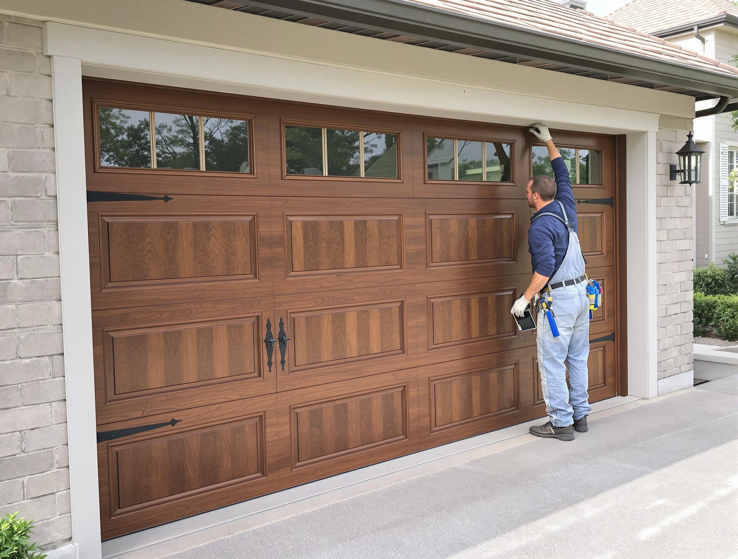 Custom garage door showcase by Methuen Town Garage Door Repair in Methuen Town
