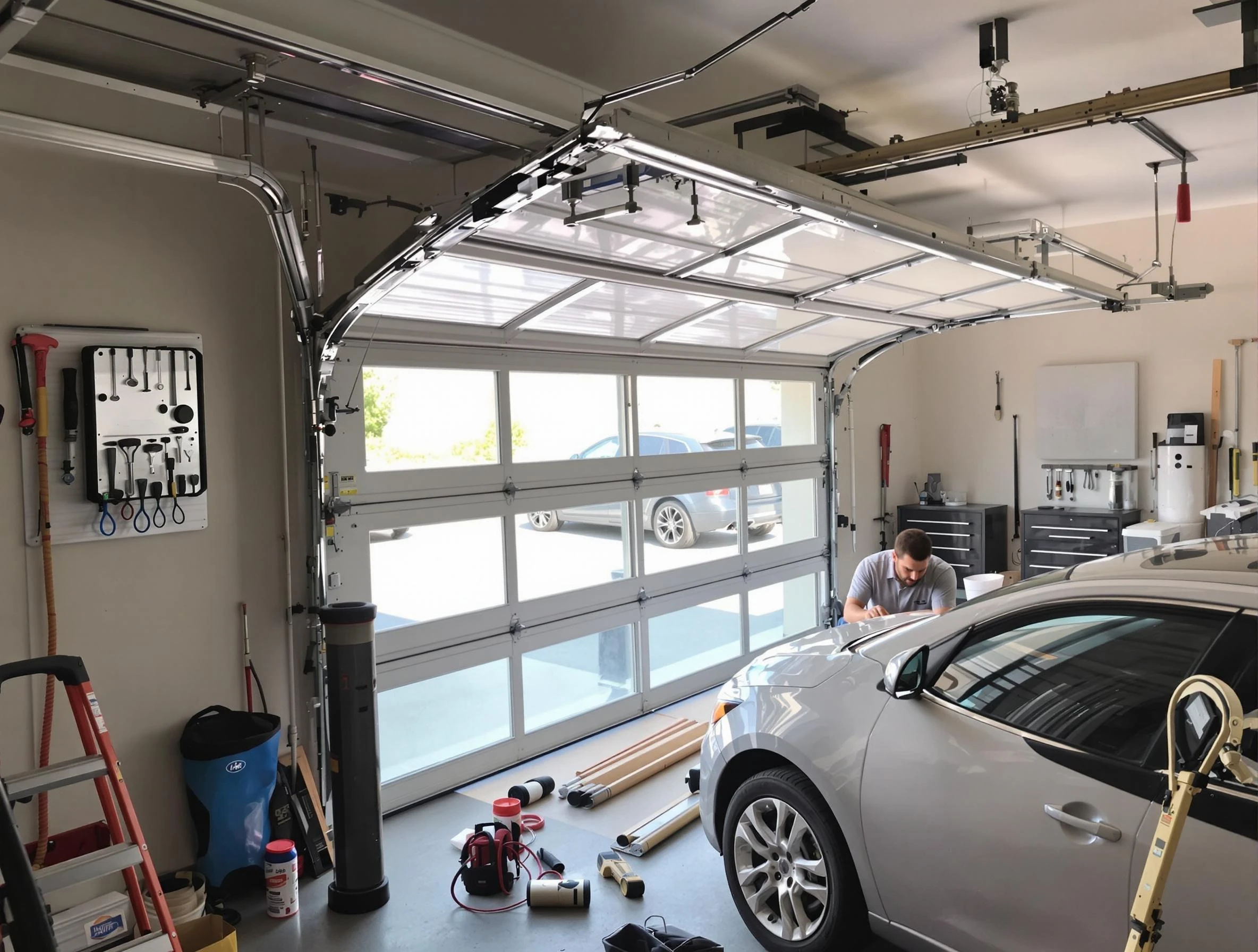 Garage door noise reduction service by Methuen Town Garage Door Repair in Methuen Town